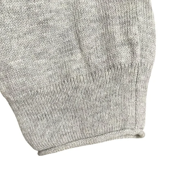 Lucky Brand Gray Cashmere Blend V-Neck Relaxed Sweater Medium - Picture 5 of 12